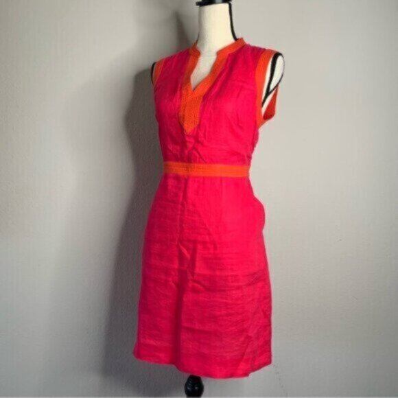 Boden Red and Orange Mini Dress - Picture 5 of 15